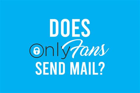 Practical question, “Do OnlyFans posting mail to your home?” try a hot question many potential clients and you may creators ask yourself. ... While you are OnlyFans does not posting physical send, it does show through email address. These types of characters usually contain condition regarding the membership, announcements out-of posts ...
